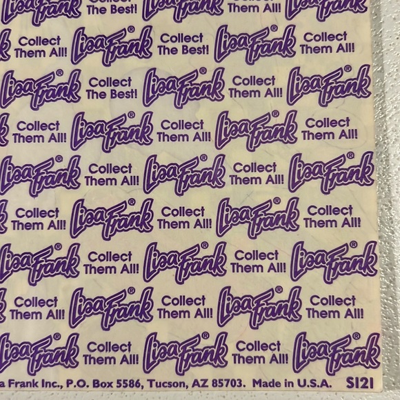 Vintage Lisa Frank - Fast Food Junk Food Pop Art Sticker Sheet -S121, incomplete - Picture 7 of 7